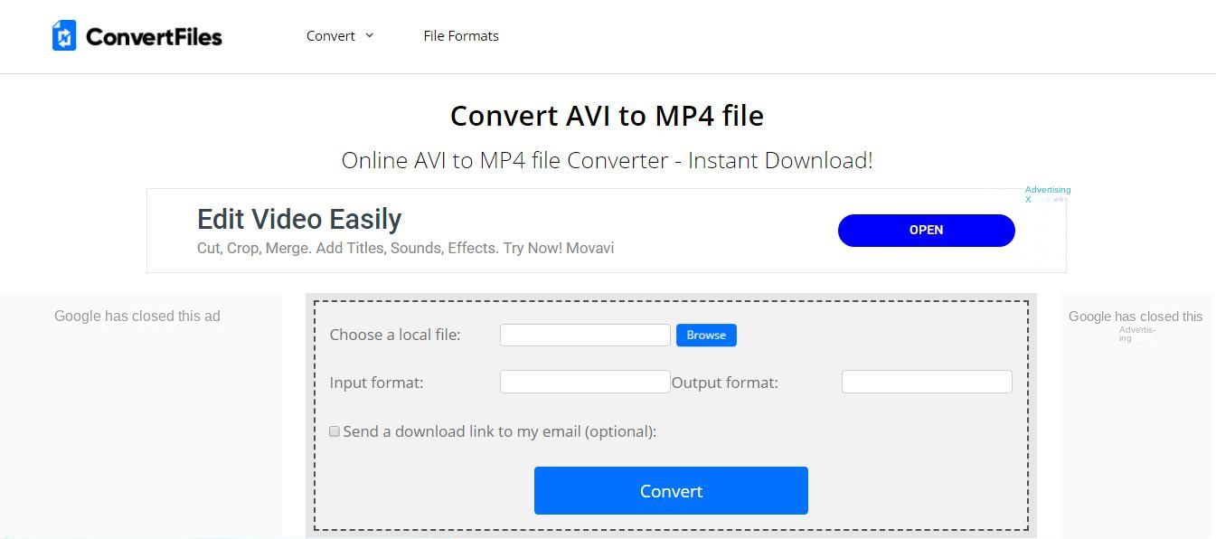 أداة تحويل التنسيق عبر الإنترنت ConvertFiles