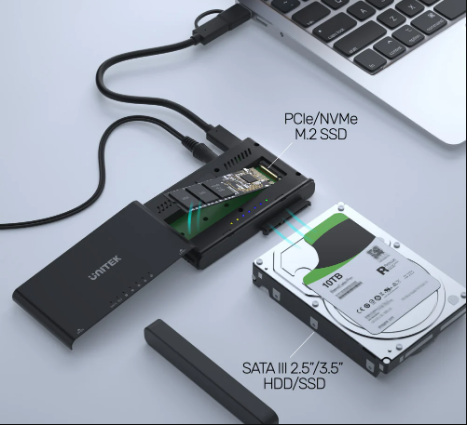 حاوية USB nvme/m.2/ssd