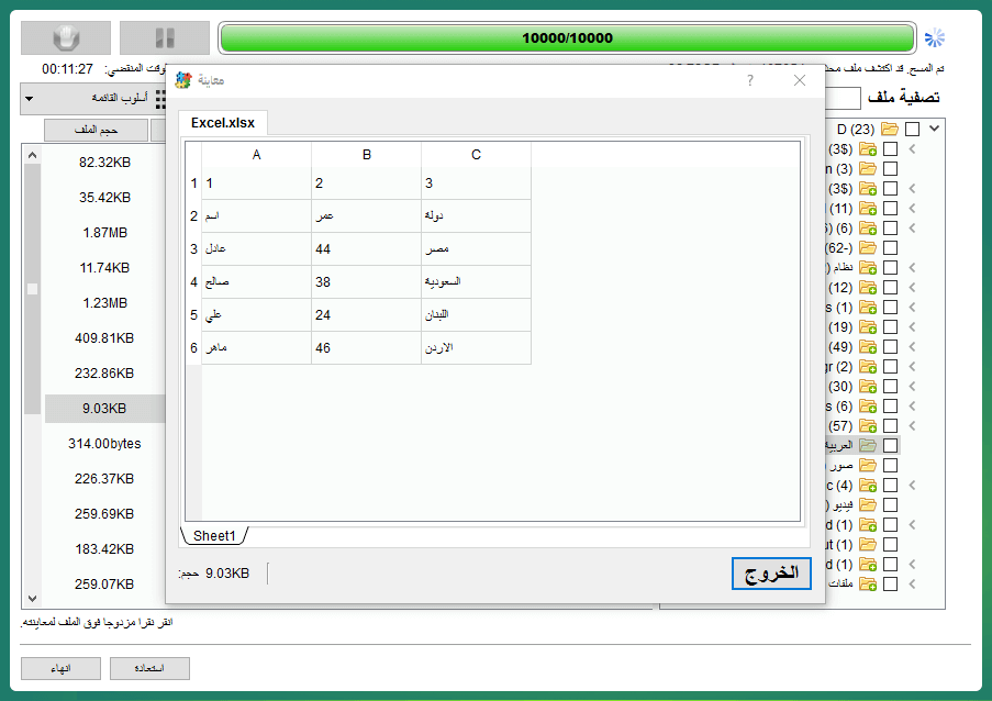 استعادة ملفات Excel المحذوفة عن طريق الخطأ
