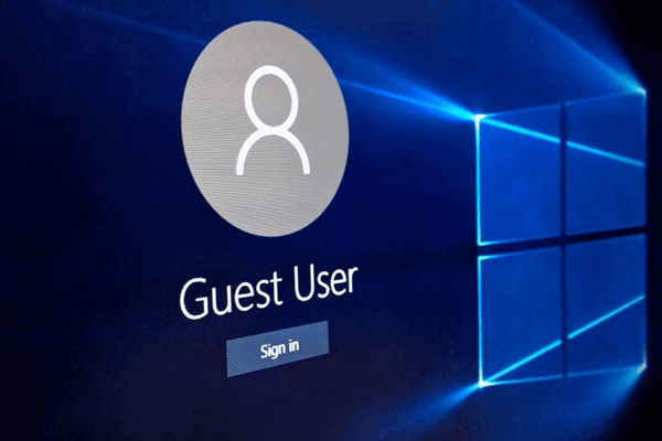 حساب الضيف في نظام التشغيل Windows 10