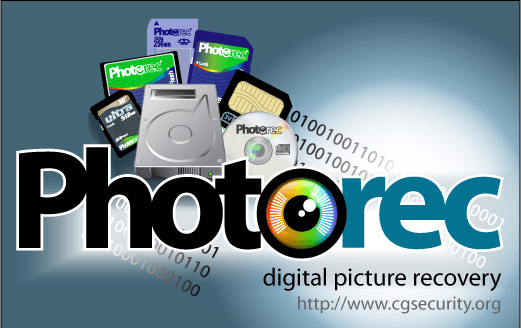 استخدام برنامج photorec لاستعادة الصور المحذوفة من بطاقة sd