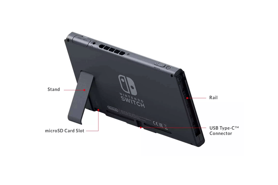 أدخل بطاقة micro sd في مفتاح nintendo Switch