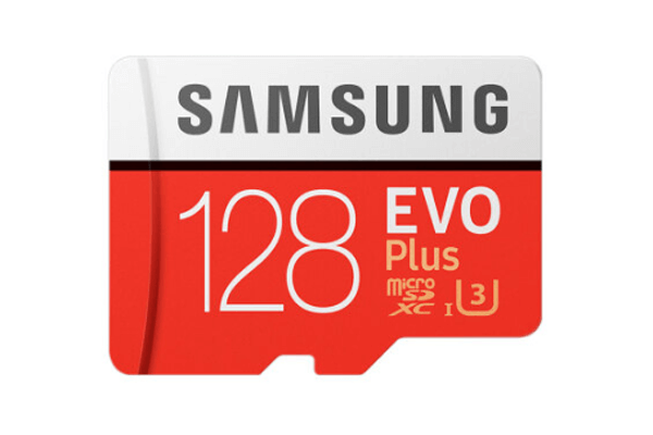 أفضل بطاقة sd لكاميرا المراقبة هي بطاقة samsung 128gn micro sdxc evo plus