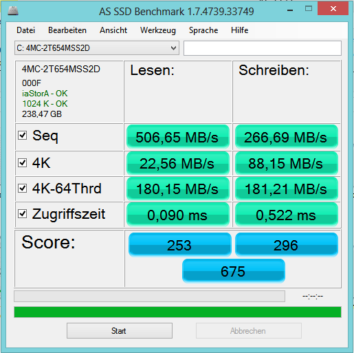 تشغيل فحص سلامة أقراص ssd باستخدام معيار ssd القياسي