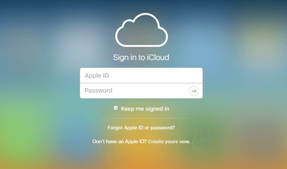 فتح رمز مرور الآيفون انتقل إلى icloud لإزالة كلمة مرور الآيفون المنسية