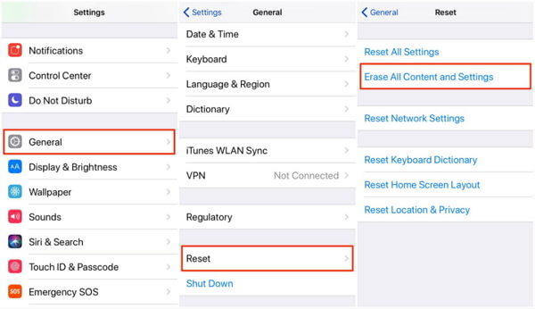 استعادة iPhone من نسخة iTunes الاحتياطية من خلال إعادة ضبط iPhone كيفية إعادة ضبط المصنع على iPhone بدون كلمة مرور