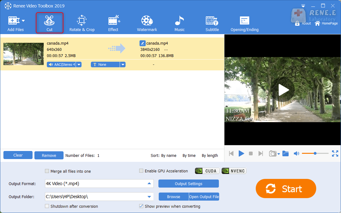 تحويل الفيديو إلى mp4 vlc Renee Video Editor Pro